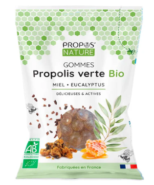 Gommes Propolis Verte, Miel et Eucalyptus Bi