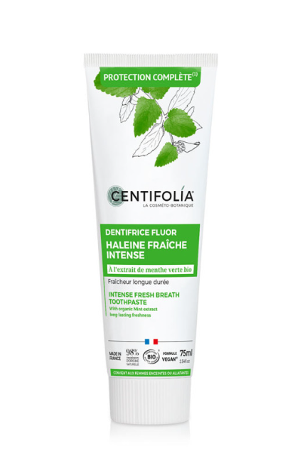Dentifrice fluor haleine fraîche intense