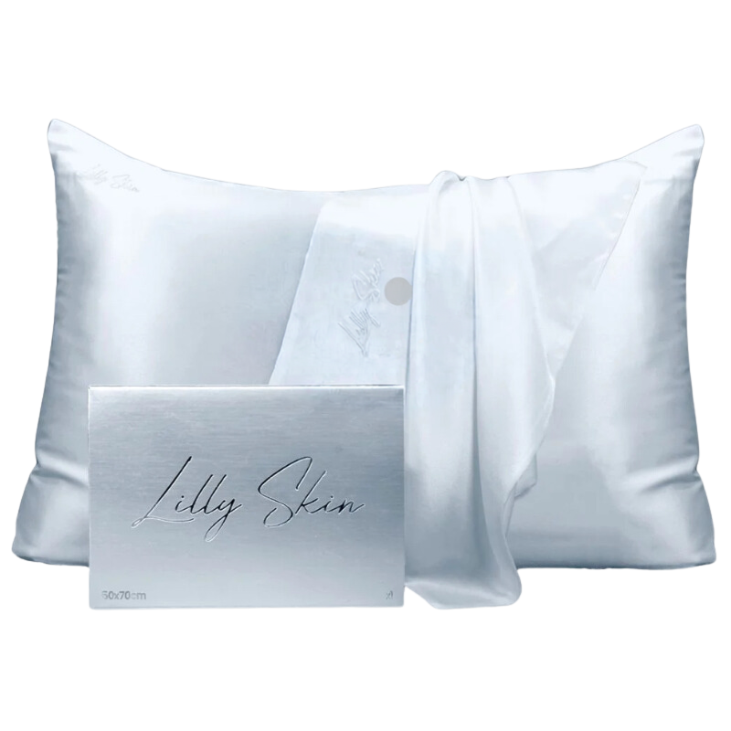 Taie Oreiller 100% Soie - Gris Perle