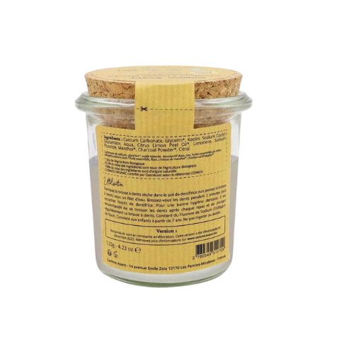Dentifrice en pâte au charbon et citron (avec fluor)